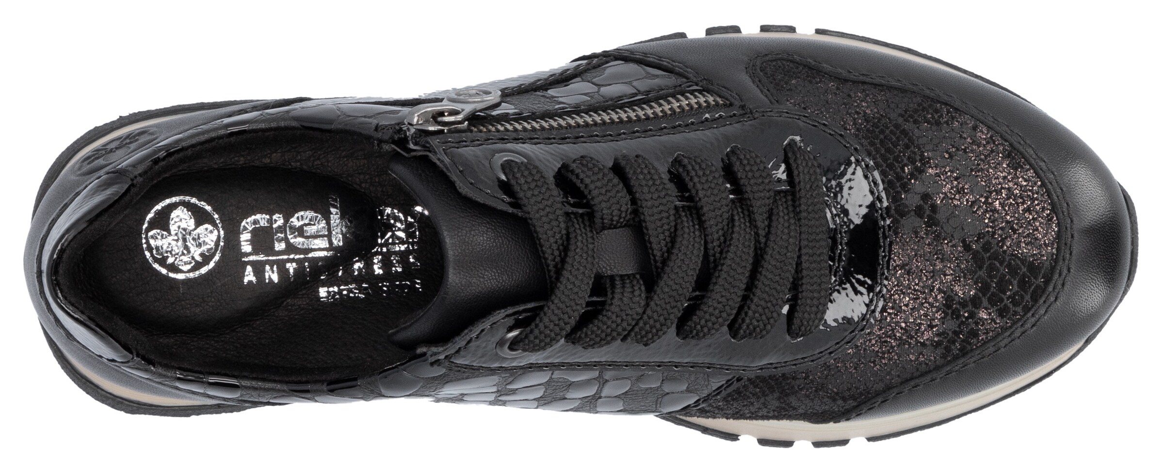 Rieker Lace-Up Shoes in Black