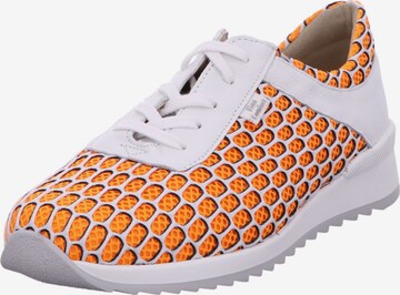 Finn Comfort Athletic Lace-Up Shoes in Orange: front