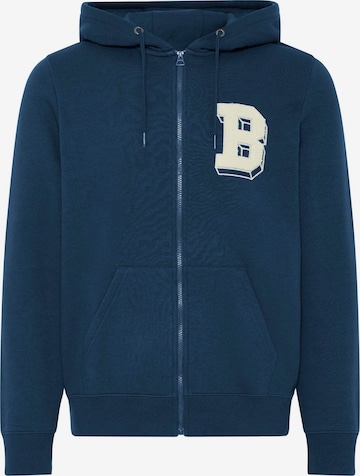 BLEND - Sudadera con cremallera ' BHBadel ' en azul: frente