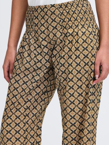 PULZ Jeans Tapered Trousers ' PZJill ' in Yellow