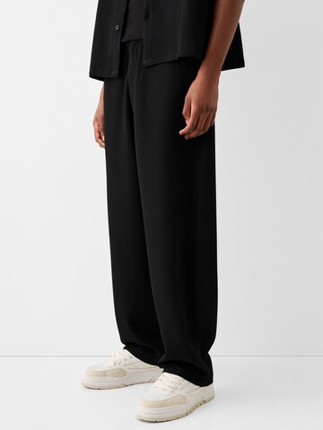 Bershka Wide leg Trousers in Black
