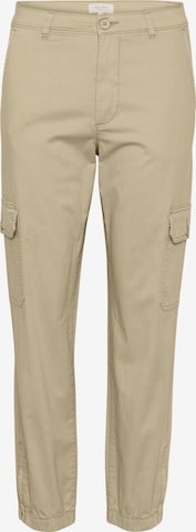 Part Two Tapered Cargo Pants 'Sevens' in Beige: front