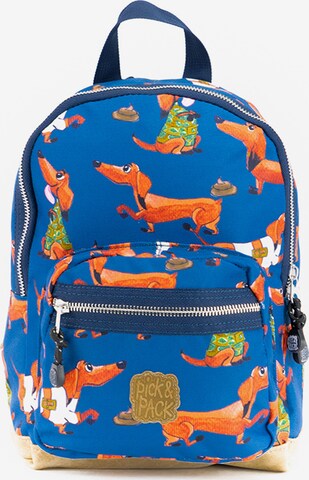 Pick & Pack Backpack 'Wiener' in Blue: front