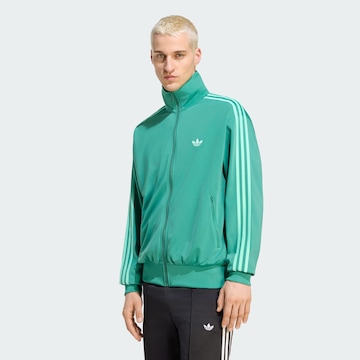 ADIDAS ORIGINALS Sweatjacke 'Firebird' in Grün: Vorderseite