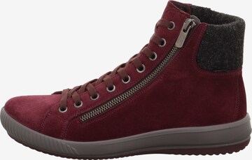 Legero Lace-Up Ankle Boots in Red