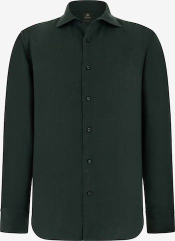 Boggi Milano Regular Fit Hemd in Grün: Vorderseite
