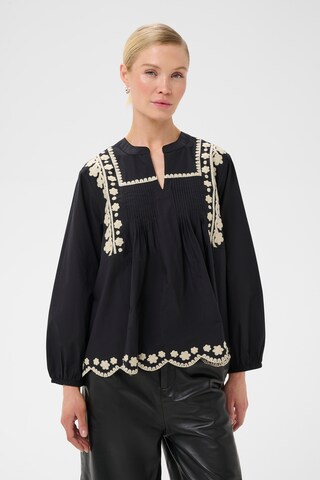 CULTURE - Blusa 'Viba' en negro: frente
