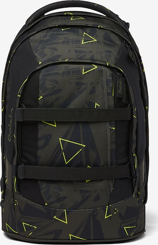 Satch Backpack in Green: front