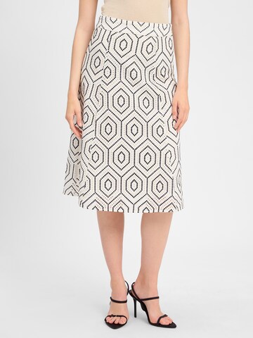 Marie Lund Skirt in Beige: front