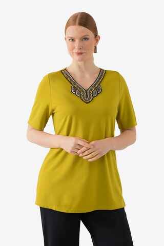 T-shirt Ulla Popken en jaune : devant