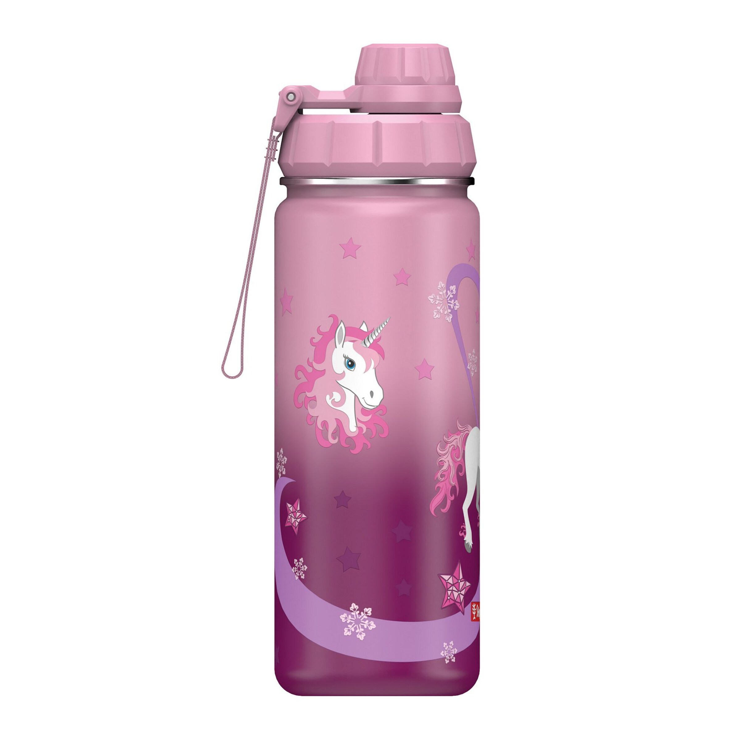 STEP BY STEP Drinkfles in Roze: voorkant