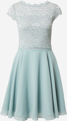 Robe de cocktail SWING en bleu : devant