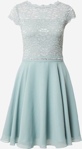 Robe de cocktail SWING en bleu : devant