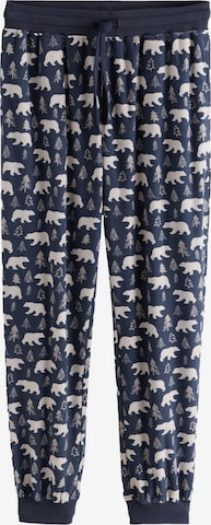 Next Pyjamahousut värissä sininen: etupuoli