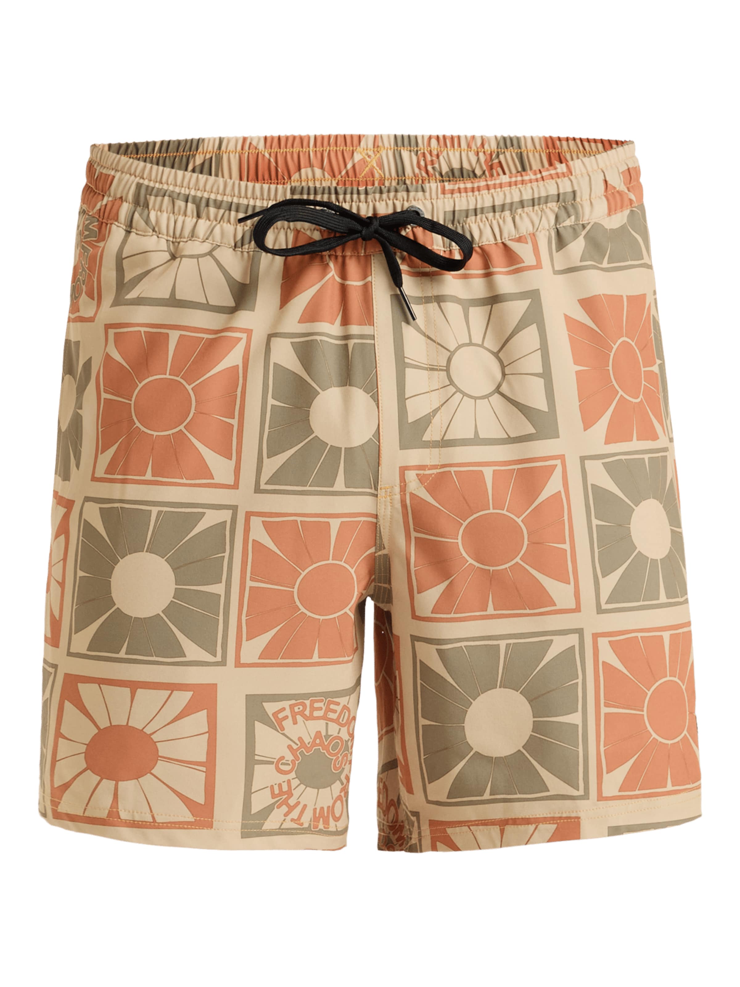 Shorts de bain QUIKSILVER en beige : devant