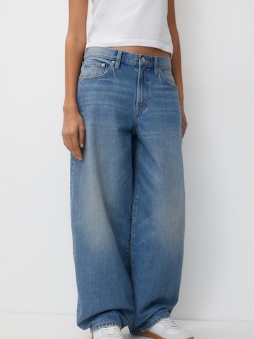 Pull&Bear Loosefit Jeans i blå: forside