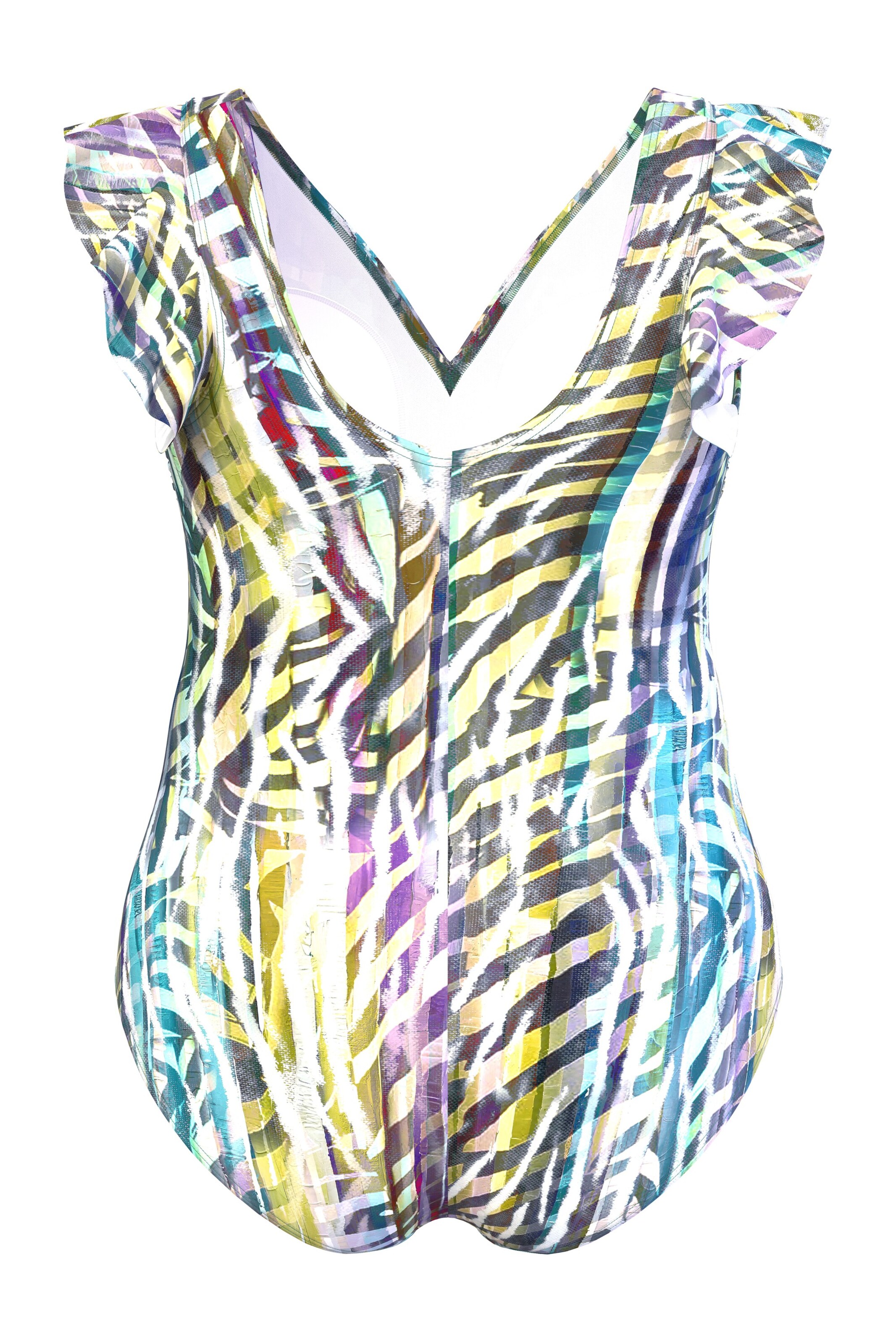 Maillot de bain Ulla Popken en mélange de couleurs