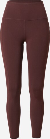 Skechers Performance Leggings in Brown: front
