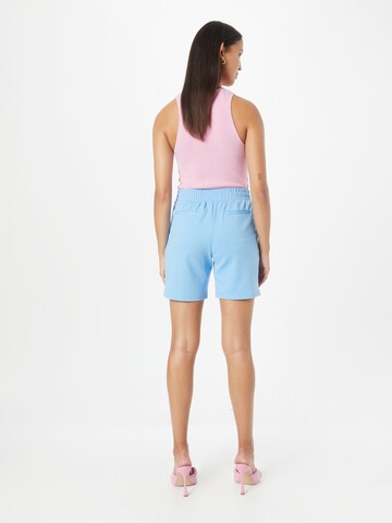 ICHI Regular Pleat-Front Pants 'Kate' in Blue