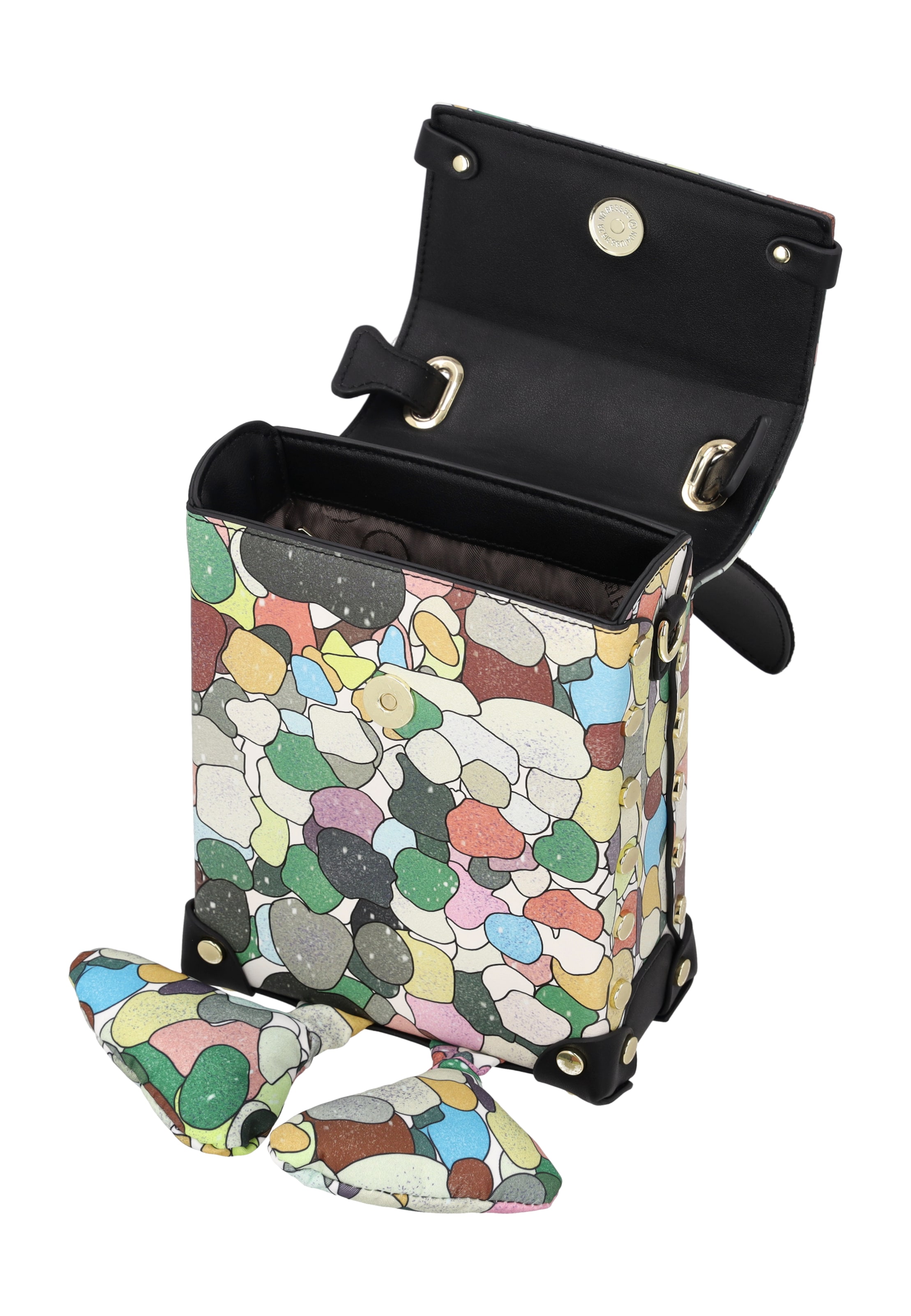 MYMO - Bolso de hombro 'Pop Eyetheme' en negro
