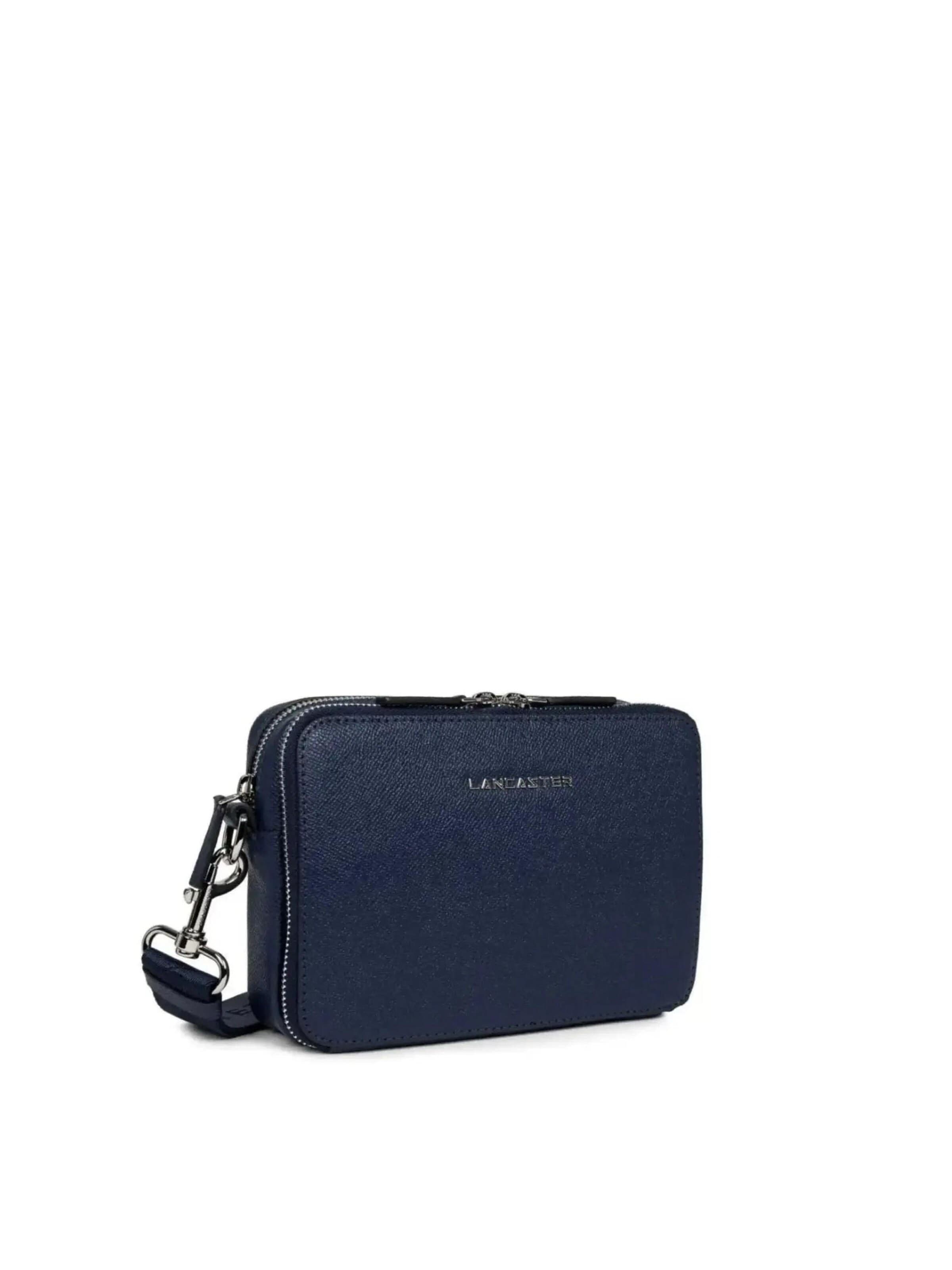 LANCASTER Paris Torebka 'Sacoche Double Zip S Paris Homme Lancaster Bleu Foncé' w kolorze niebieski
