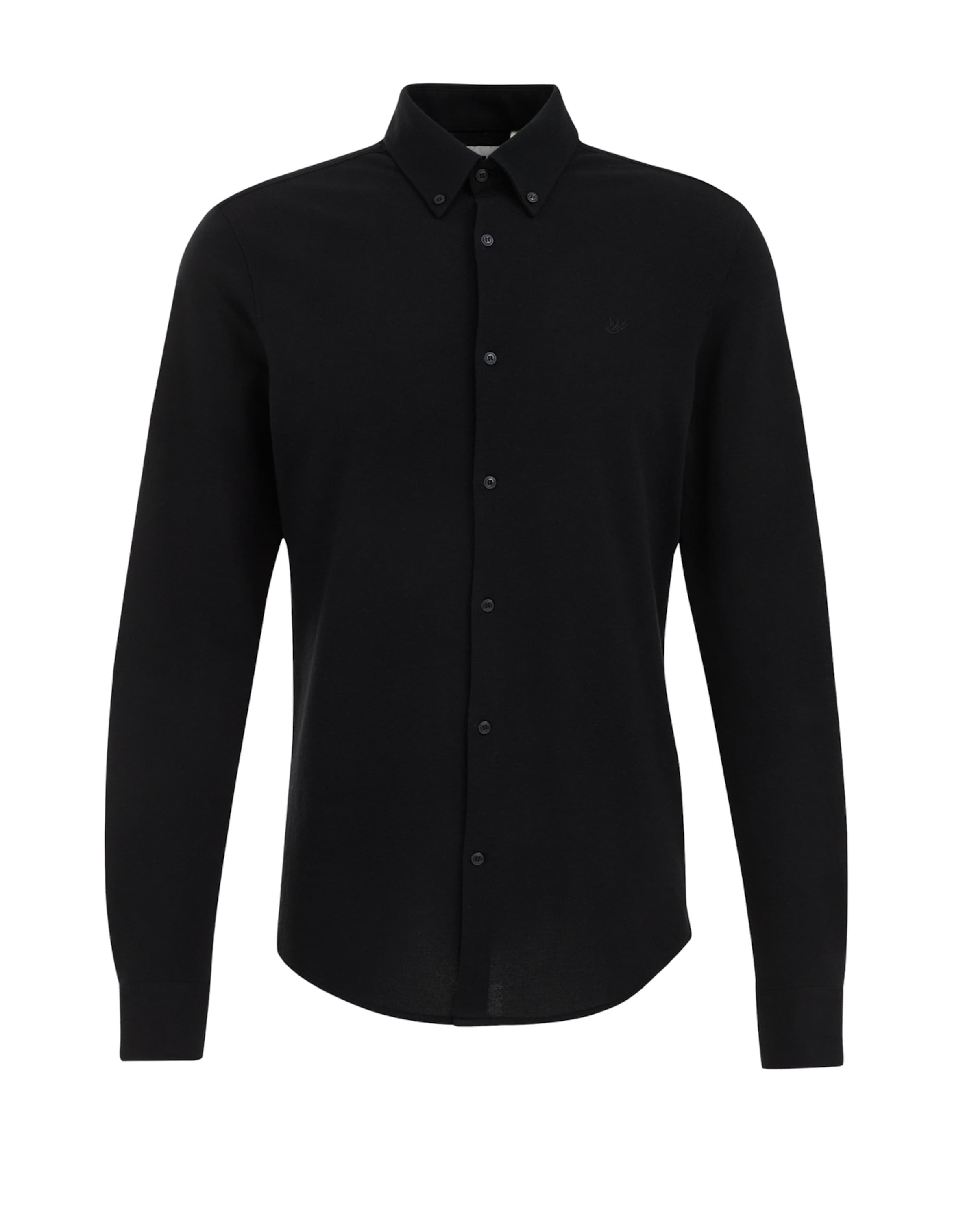 WE Fashion Triiksärk, värv must: eest vaates