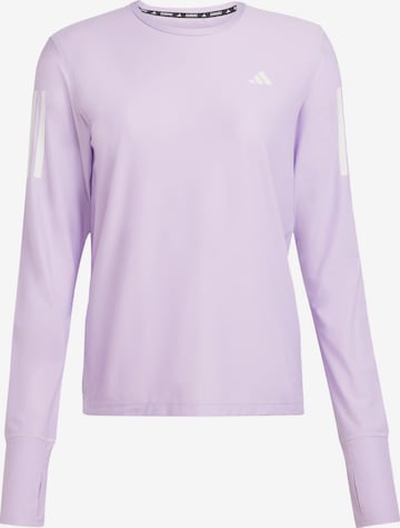 ADIDAS PERFORMANCE Функционална тениска 'Own The Run' в лилав: отпред