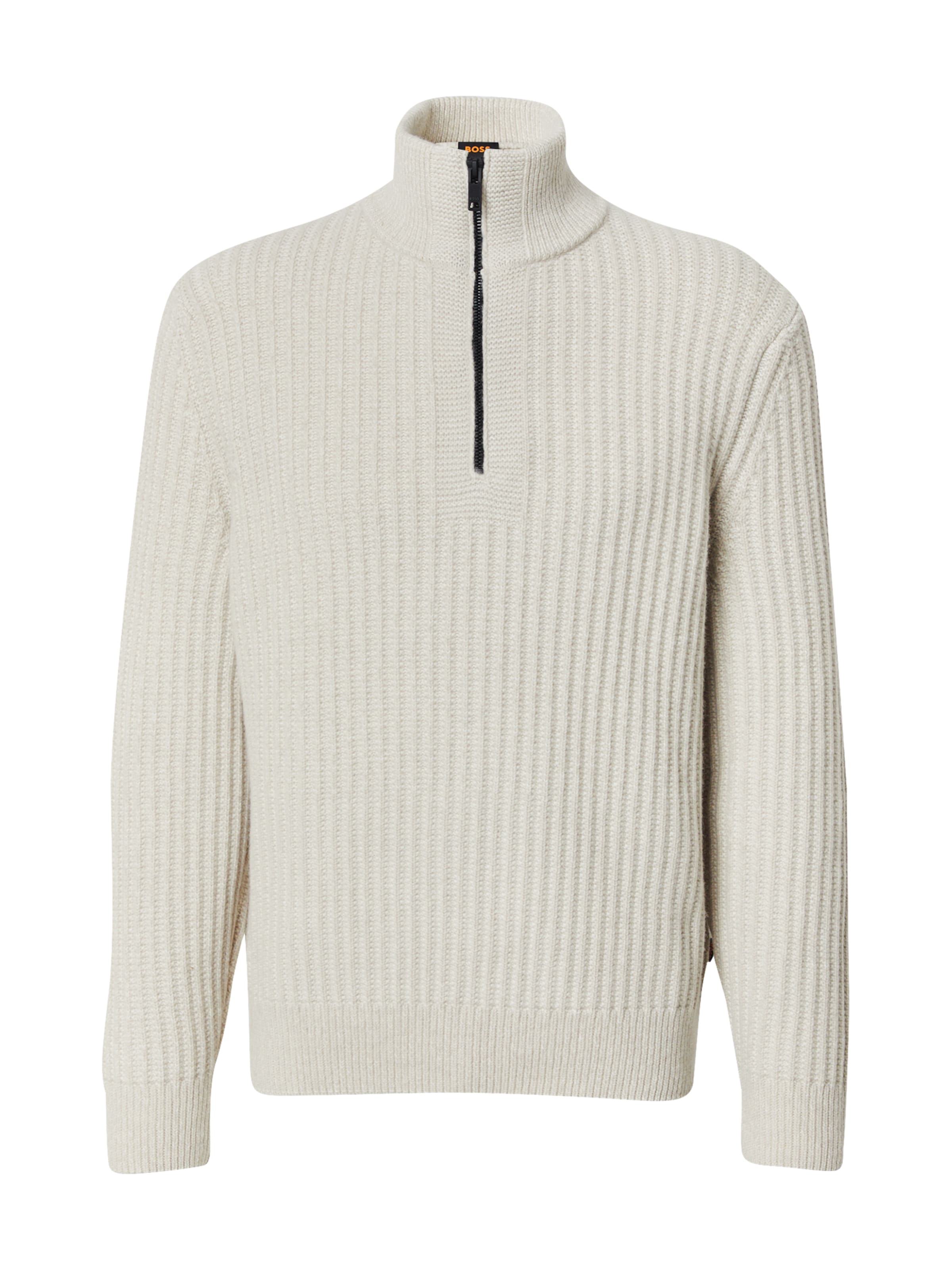 BOSS Neulepaita värissä beige: etupuoli