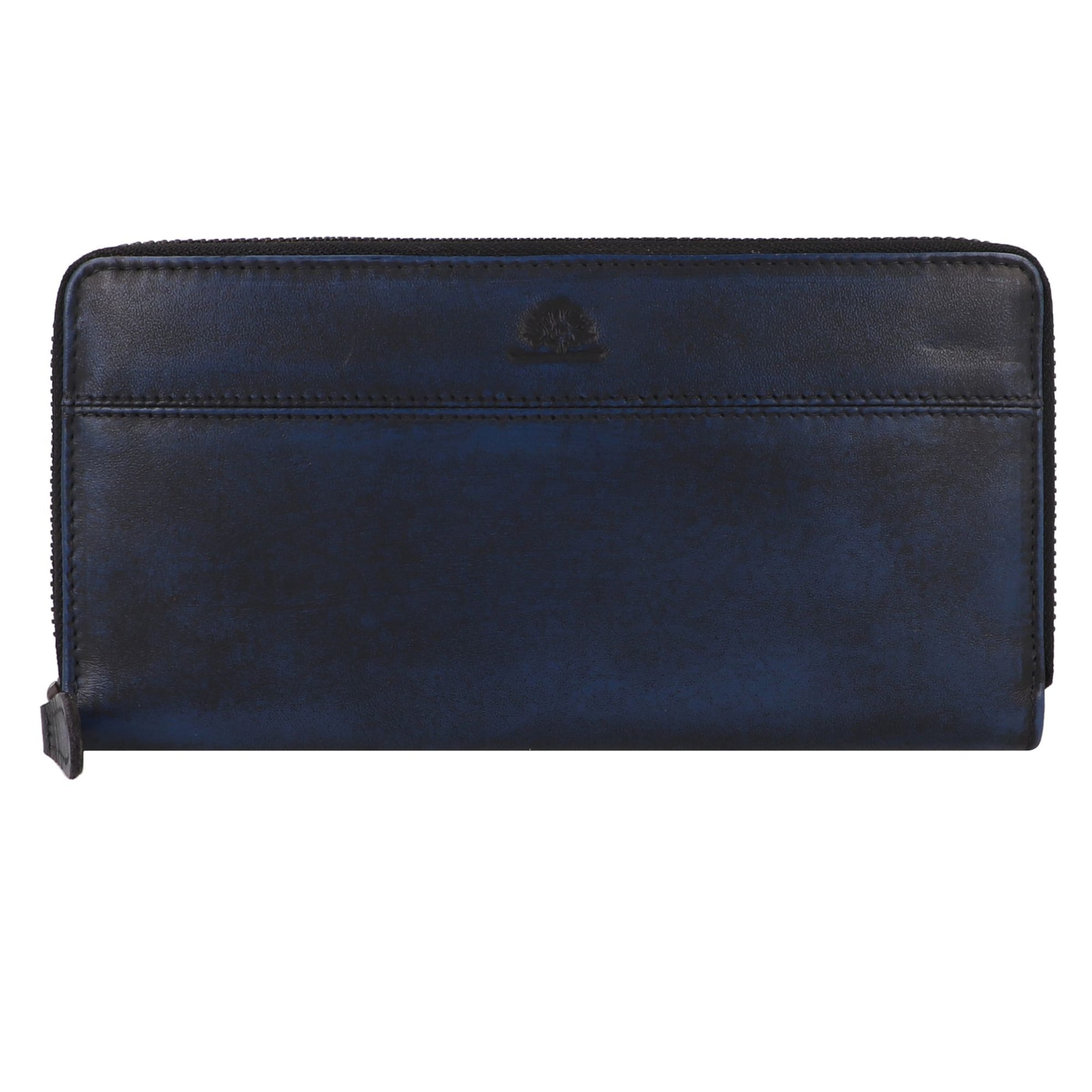GREENBURRY Wallet 'Destressed' in Blue: front