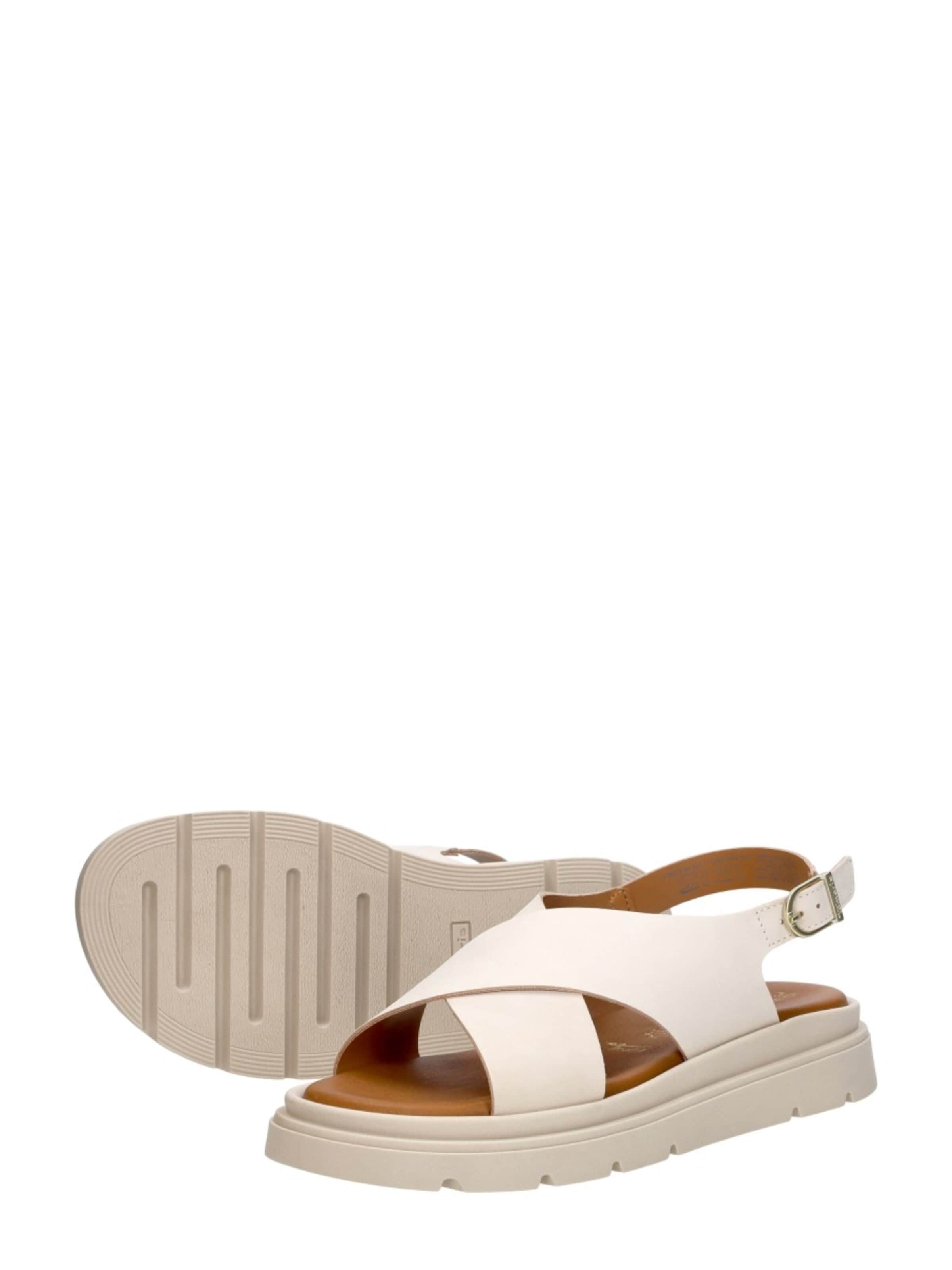 Sandales 'Sandalen Plat' Tamaris en blanc