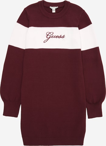 GUESS Obleka | rdeča barva: sprednja stran