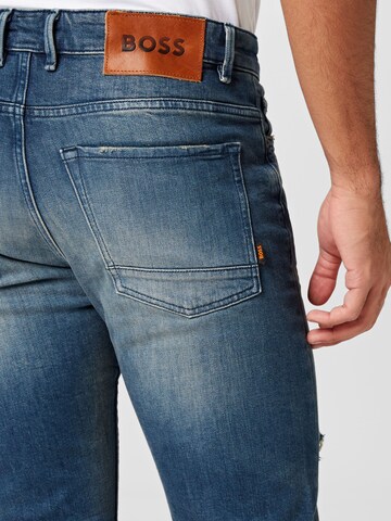 BOSS Orange Regular Jeans 'Delano' in Blauw