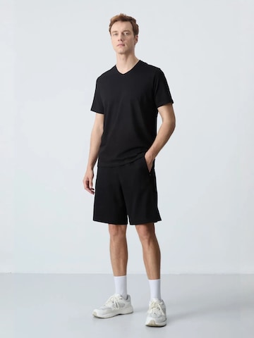 Wide Leg Pantalon Tommy Life en noir
