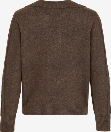 VILA Sweater 'Firrah' in Brown