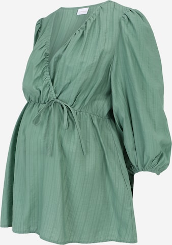 MAMALICIOUS Blouse 'Kelly' in Groen: voorkant