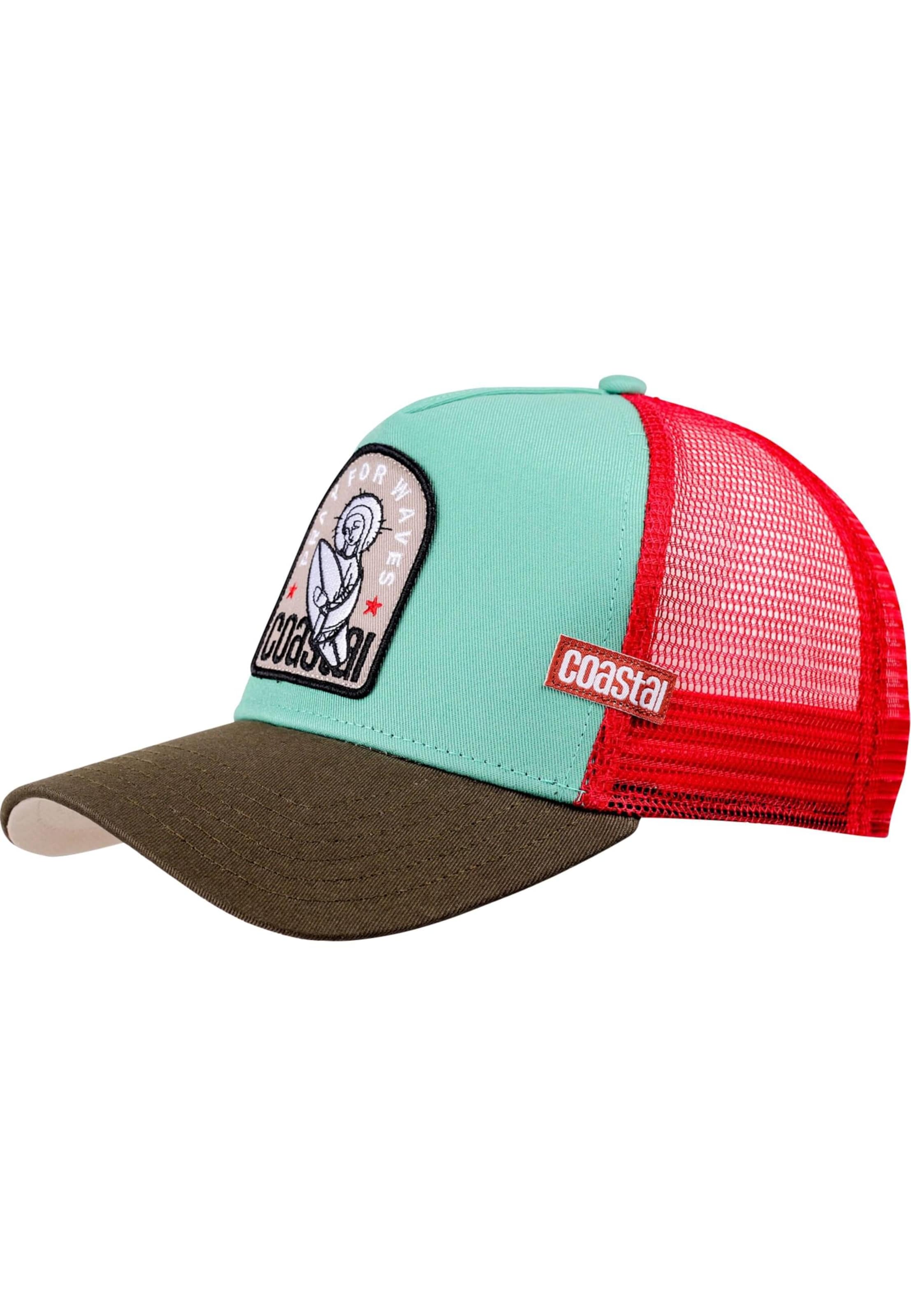 Coastal Cap 'HFT Pray for Waves' in Grün: Vorderseite