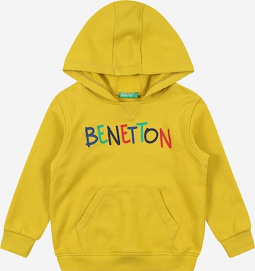 UNITED COLORS OF BENETTON Sweatshirt in Yellow: front