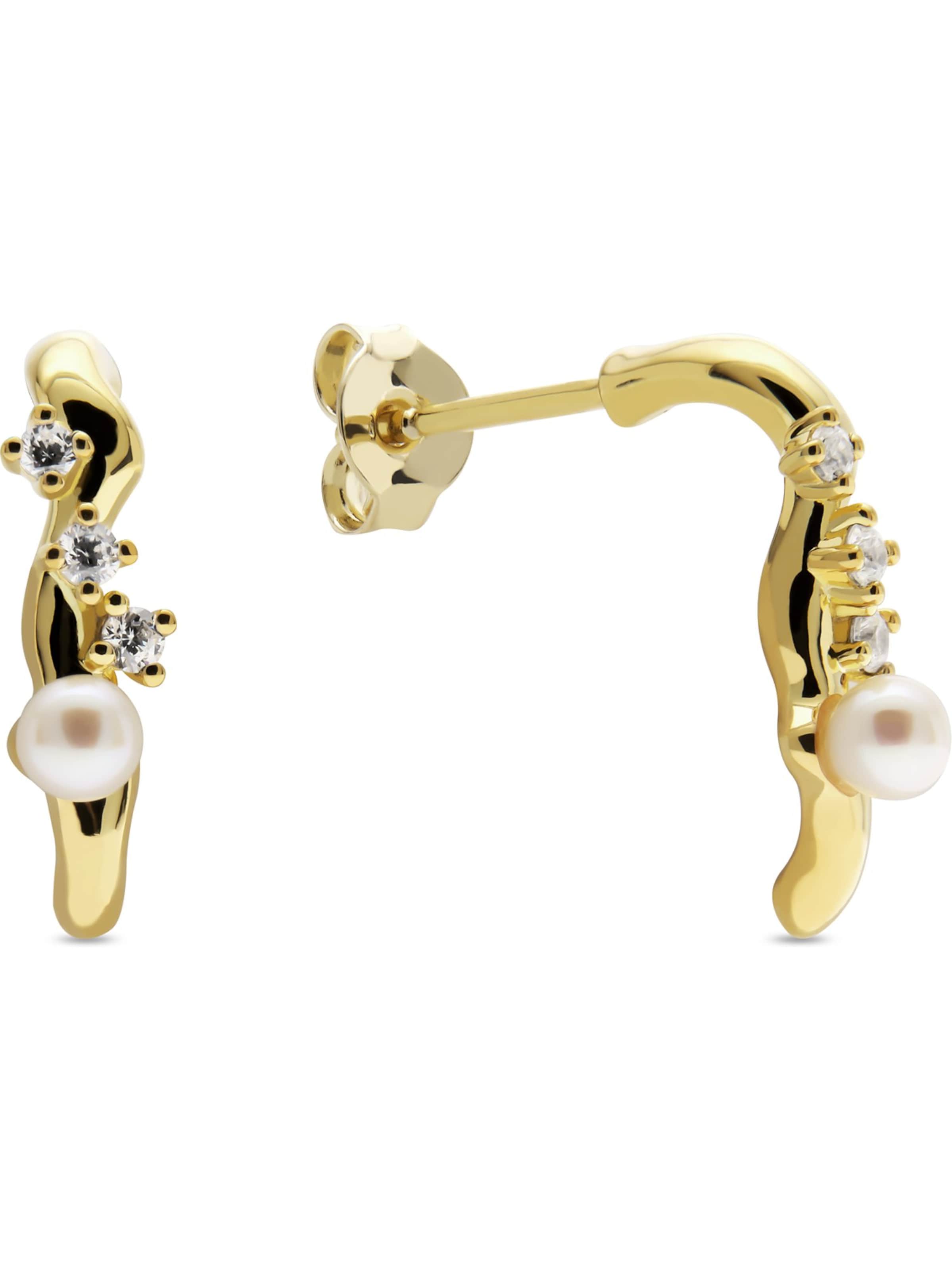 YAMŌKO Ohrringe in Gold: Vorderseite