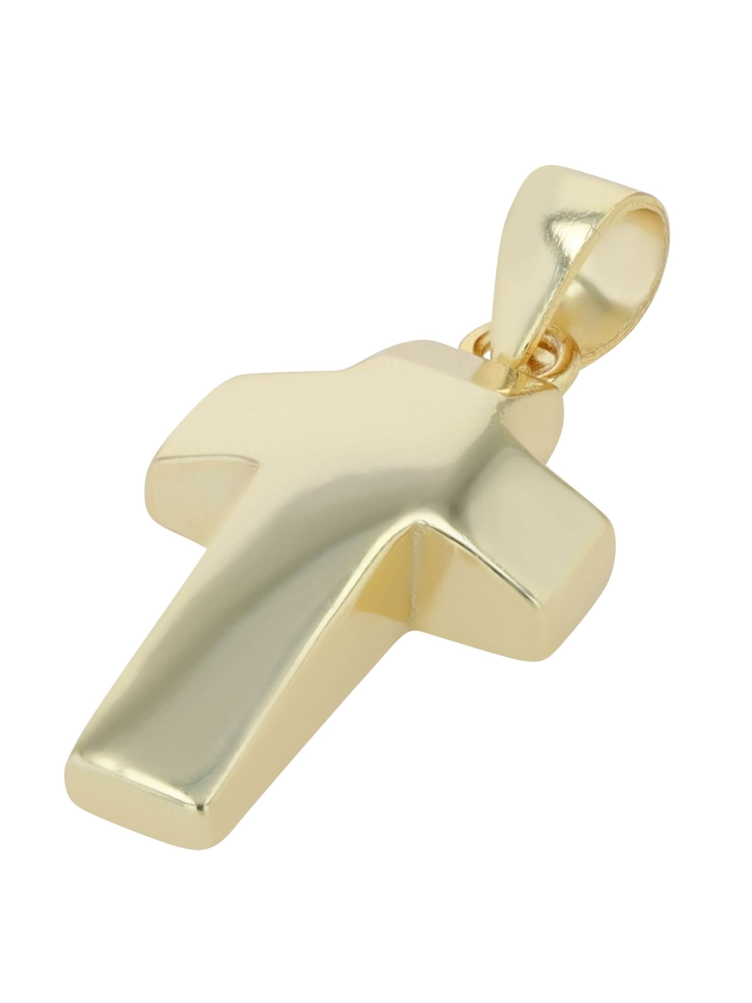 Akzent Pendant '"Osric" aus 925 Sterlingsilber, rhodiniert, langlebig' in Gold: front