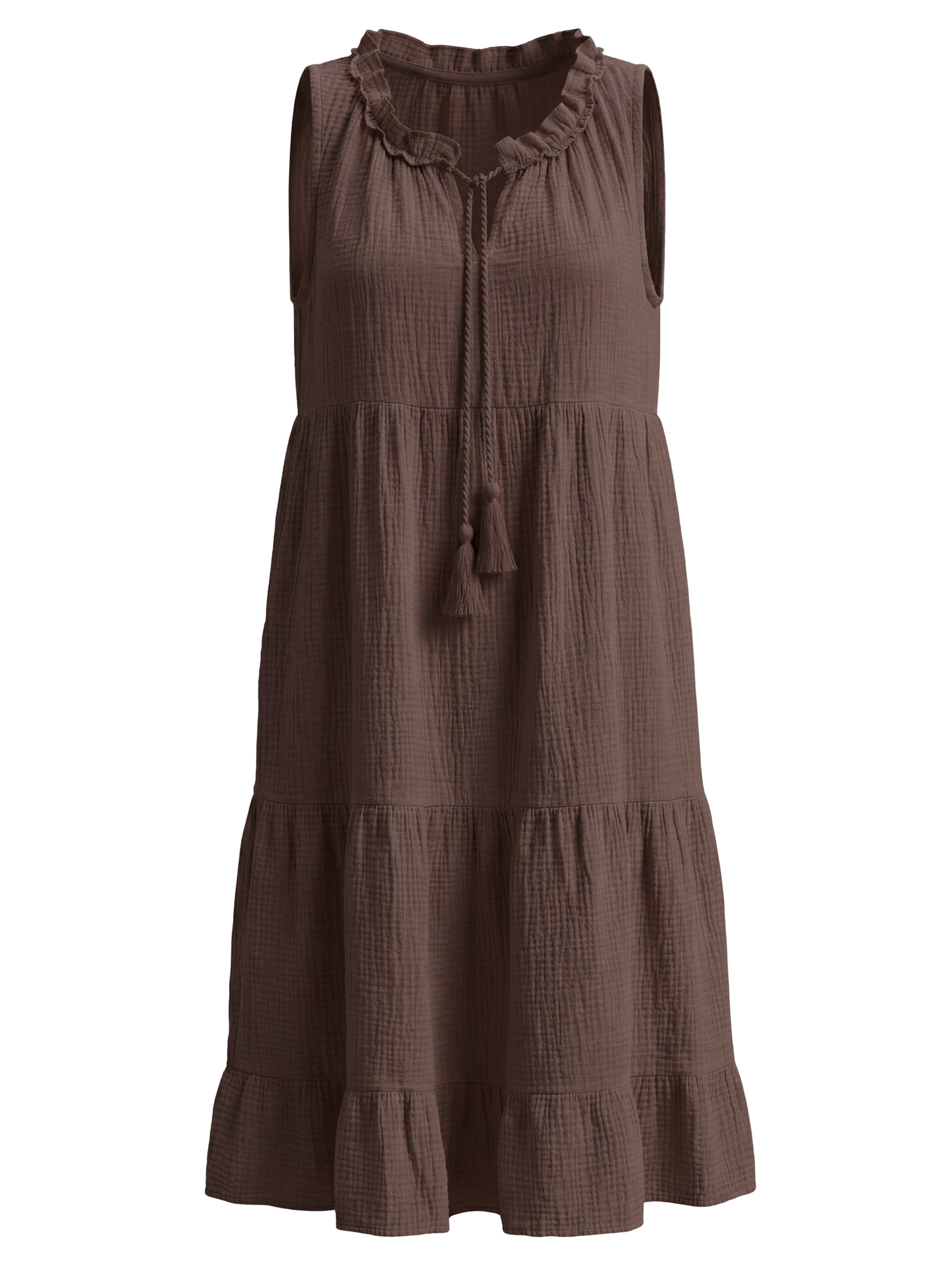 Seasons of April Kleid ' BUKI ' in Braun: Vorderseite
