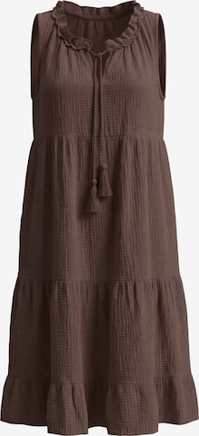 Robe ' BUKI ' Seasons of April en marron : devant