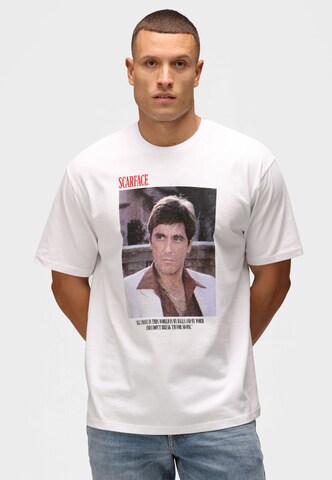 Recovered Shirt 'Scarface All I have in this world' in White: front