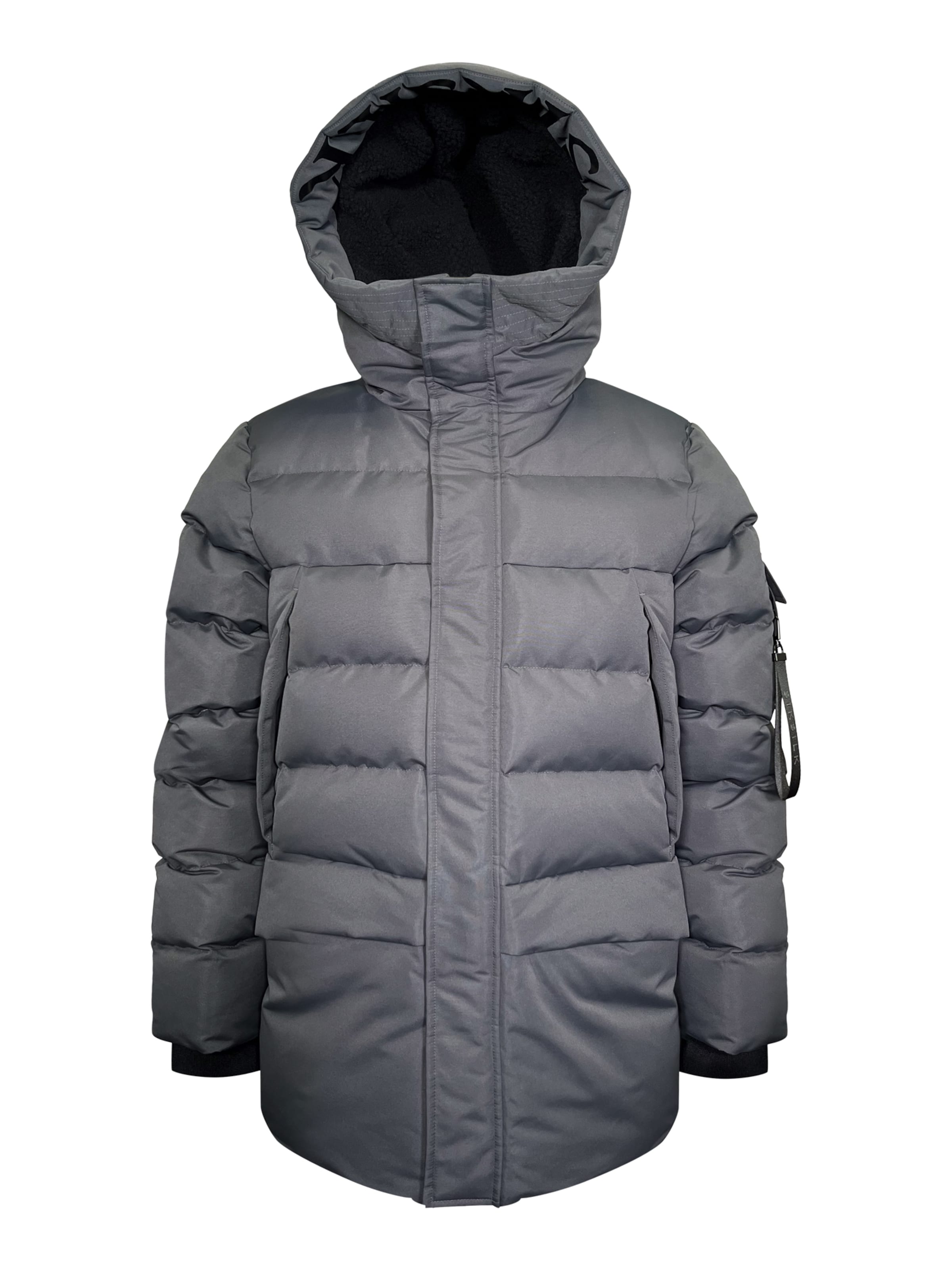 SikSilk Winter jacket in Grey: front