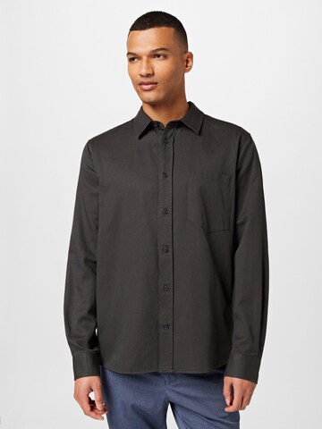 ARMEDANGELS Regular fit Button Up Shirt in Grey: front