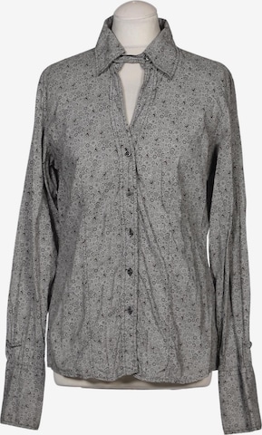 0039 Italy Bluse M in Grau: Vorderseite