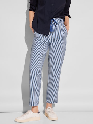 STREET ONE Tapered Pants in Blue: front