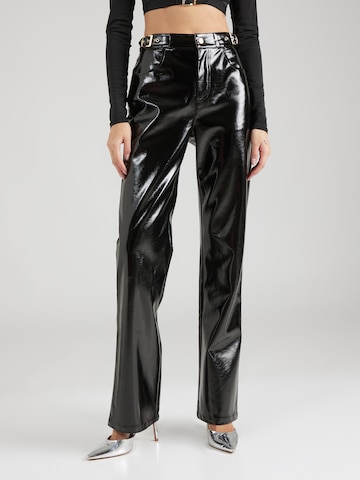 Regular Pantalon 'Kaori' Hoermanseder x About You en noir : devant