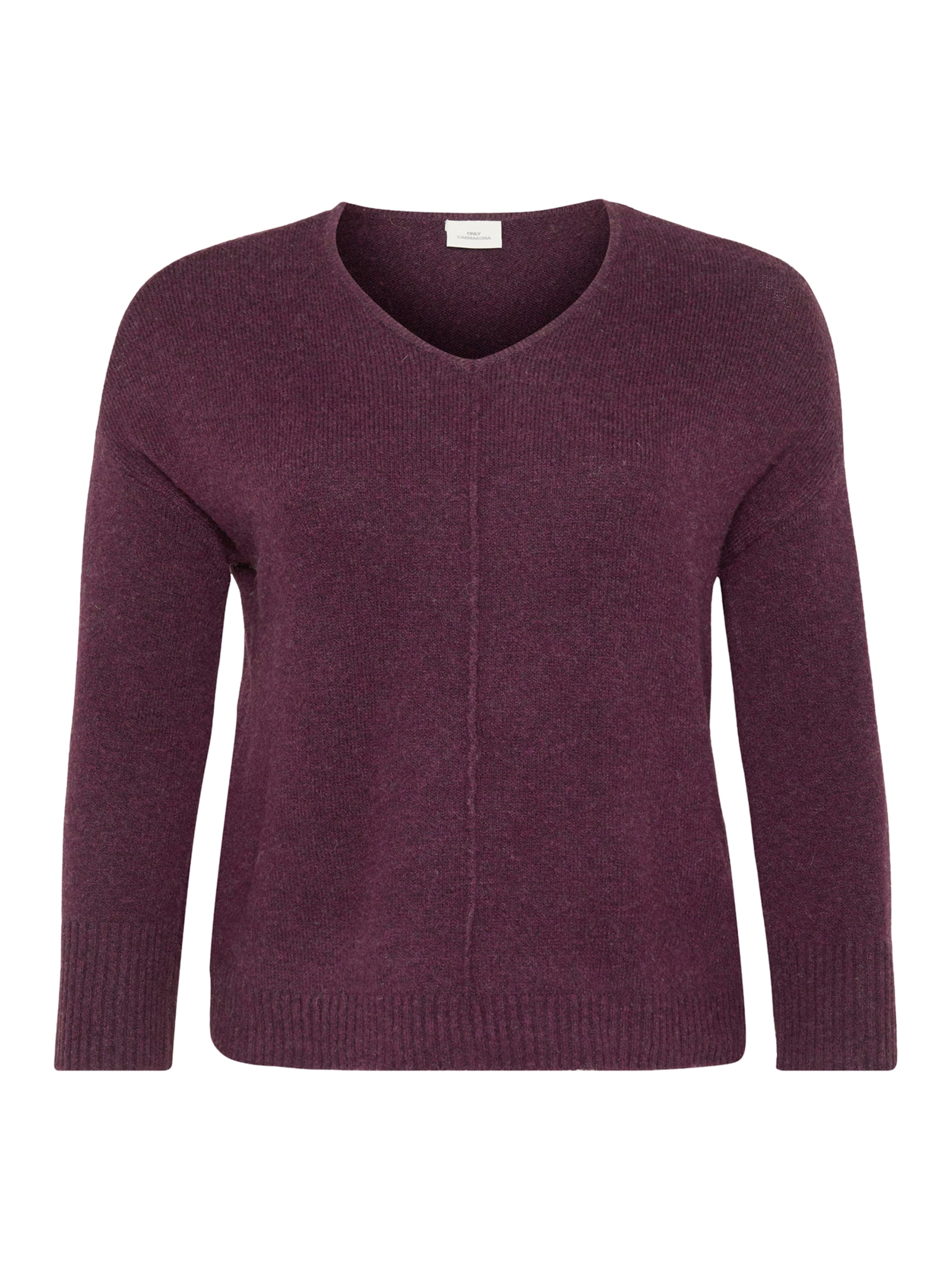 ONLY Carmakoma Pulover 'CARWHITNEY' | vijolična barva: sprednja stran