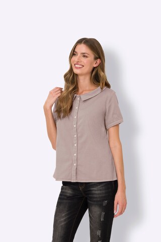 Camicia da donna di heine in marrone: frontale