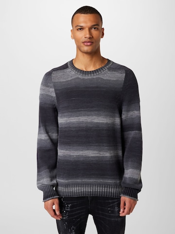 Dondup Пуловер в сиво: отпред
